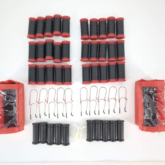 TWO Remington H-1015 Ceramic Ionic Hot Rollers Curlers Sets & 10 LARGE Rollers - Picture 3 of 11